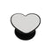 Phone Grip & Aluminum Insert - Black Heart (5 Pieces) - DIY Craft Warehouse DIY Craft Warehouse