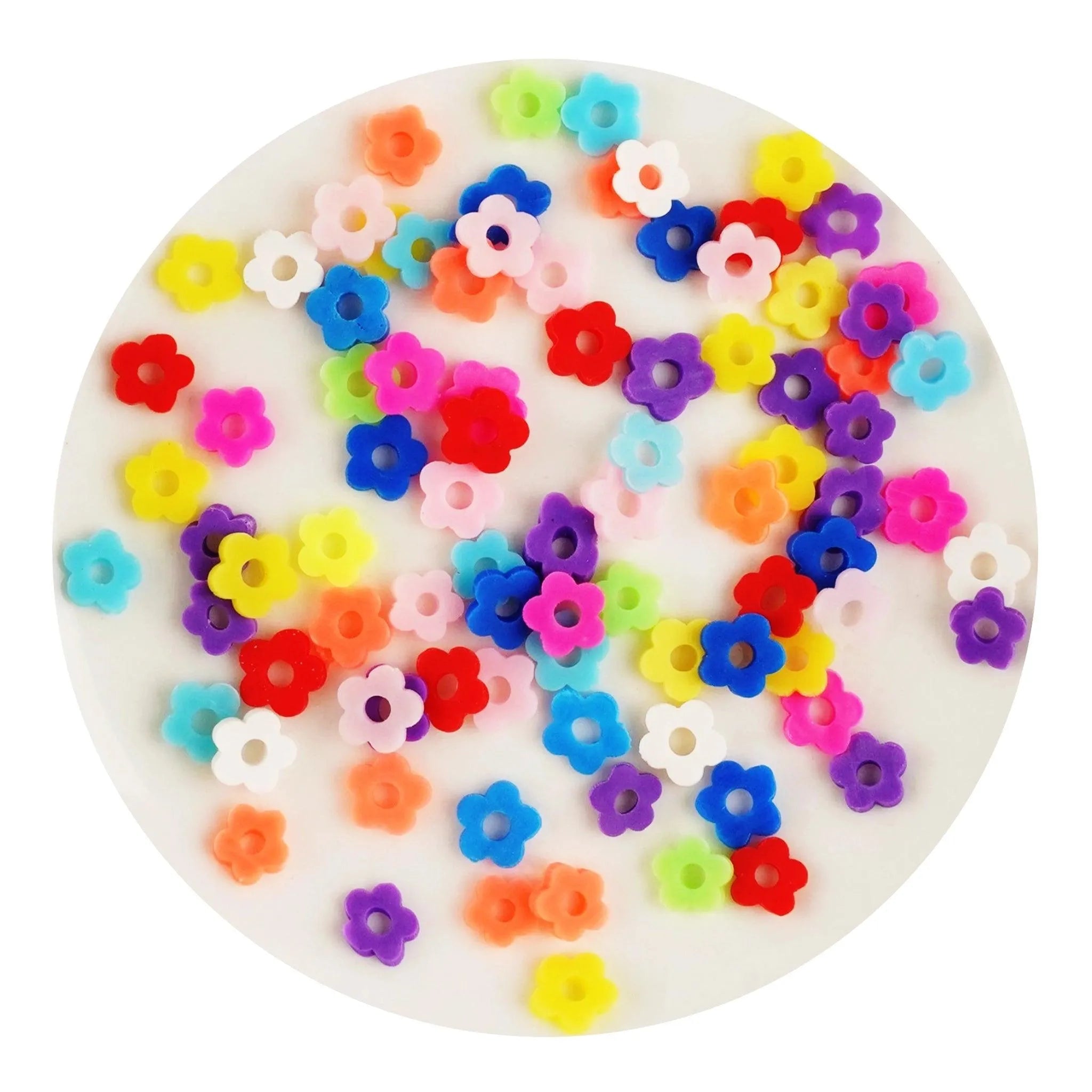 Poly Clay Slices - Pastel Fancy Daisy Flowers - DIY Craft Warehouse DIY Craft Warehouse
