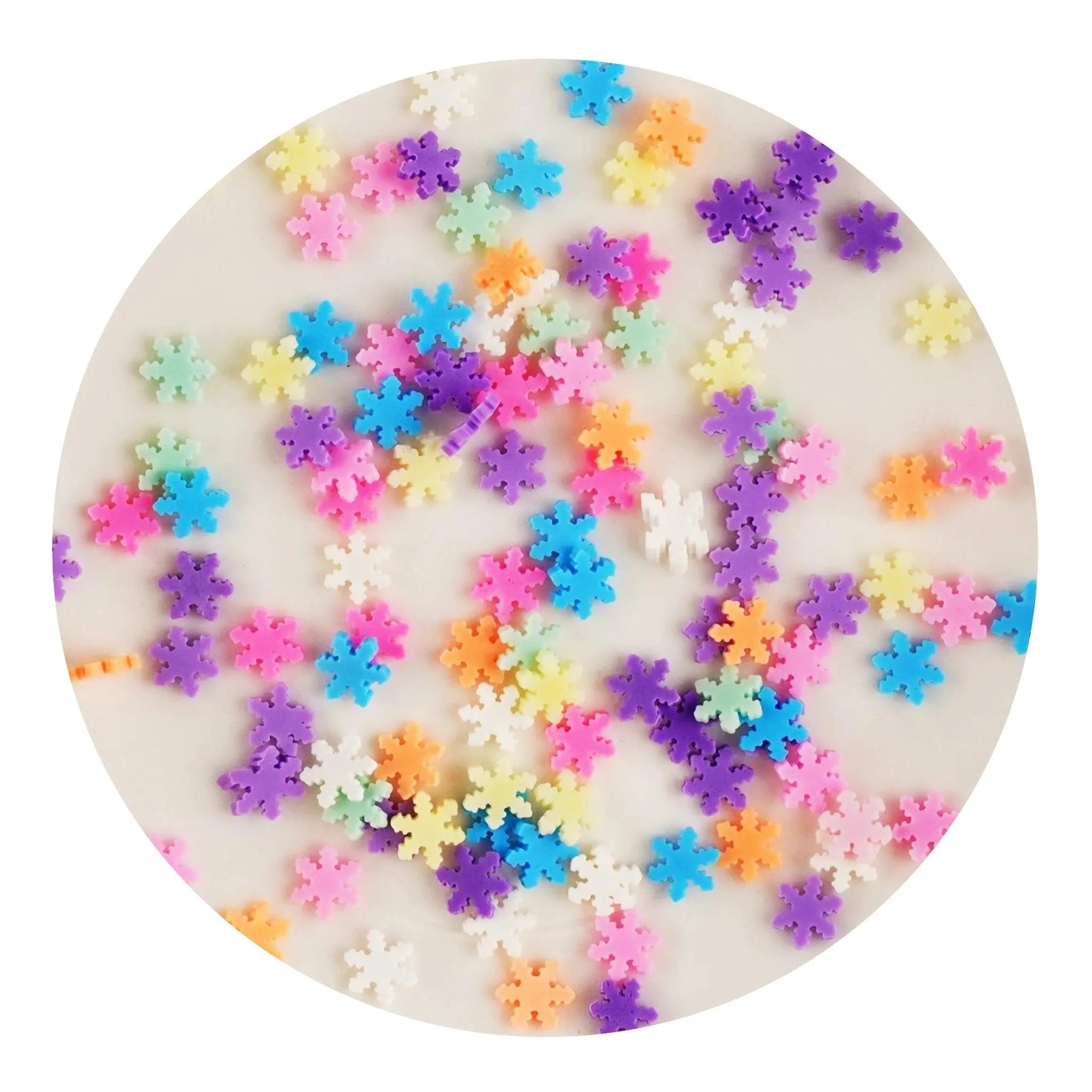Poly Clay Slices - Rainbow Snowflakes - DIY Craft Warehouse DIY Craft Warehouse