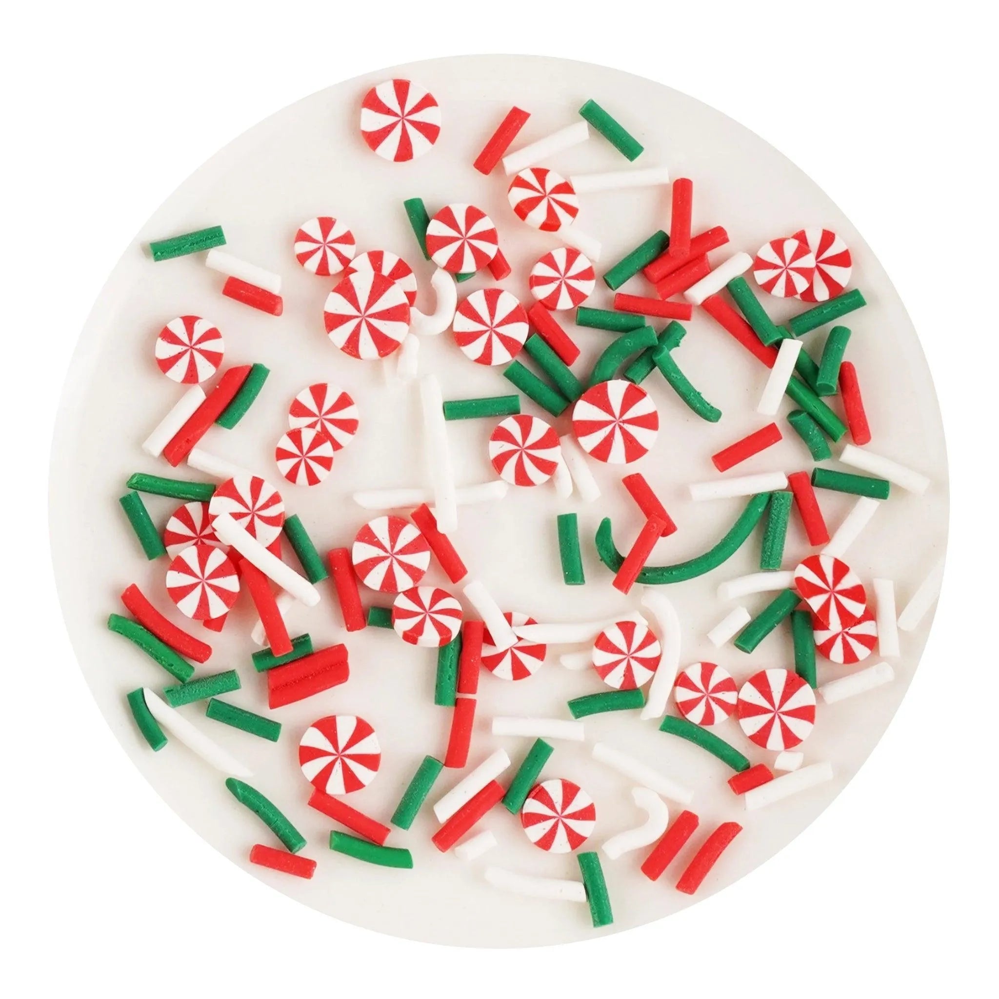 Poly Clay Slices - Red & Green Candy Sprinkles - DIY Craft Warehouse DIY Craft Warehouse