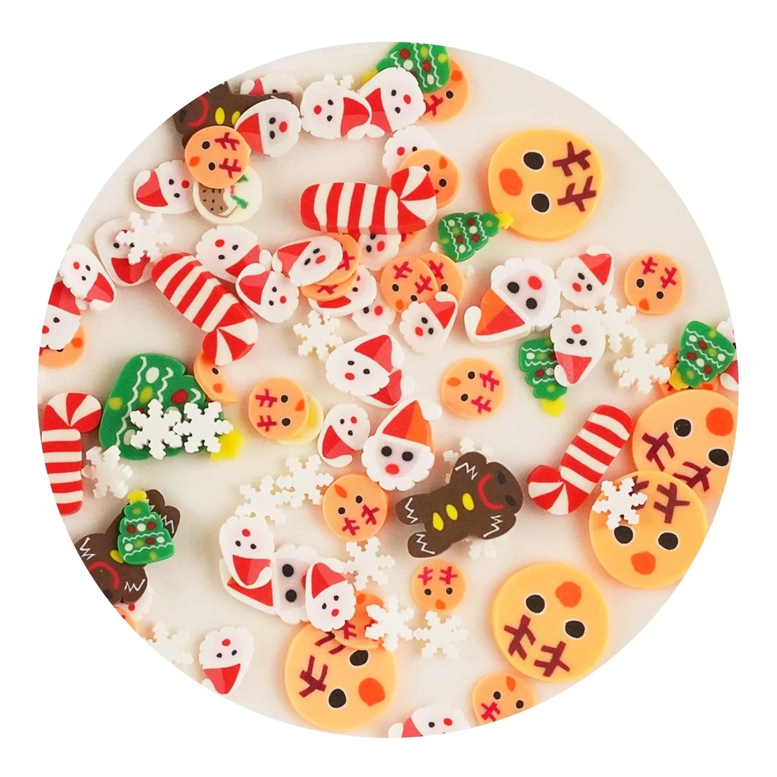 Poly Clay Slices - Santa & Reindeer - DIY Craft Warehouse