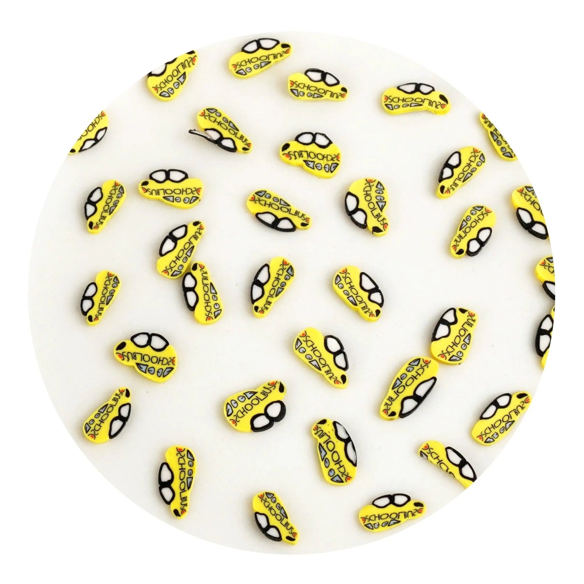 Poly Clay Slices - School Bus - DIY Craft Warehouse DIY Craft Warehouse