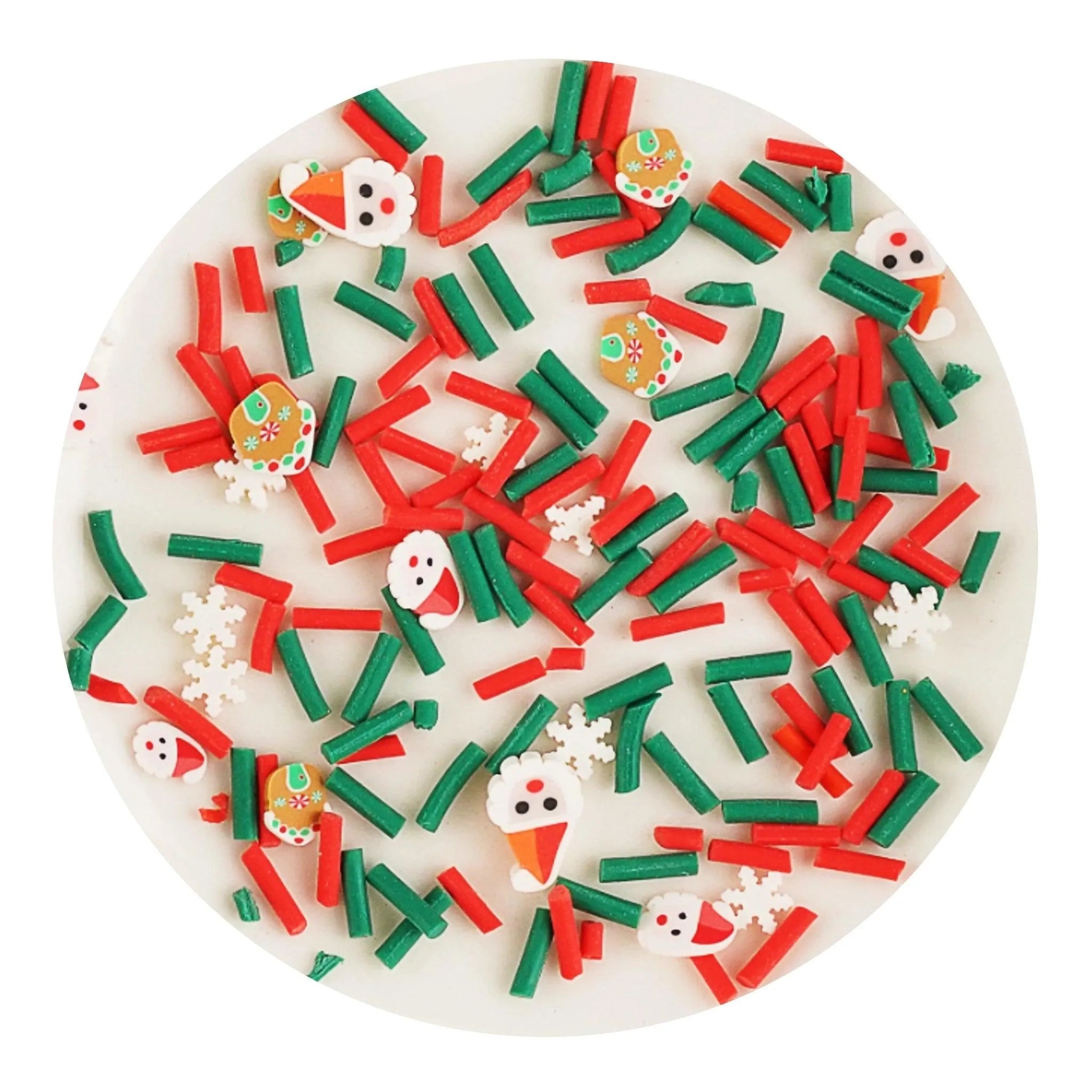 Poly Clay Slices - Snowman, Flakes & Sprinkles - DIY Craft Warehouse DIY Craft Warehouse