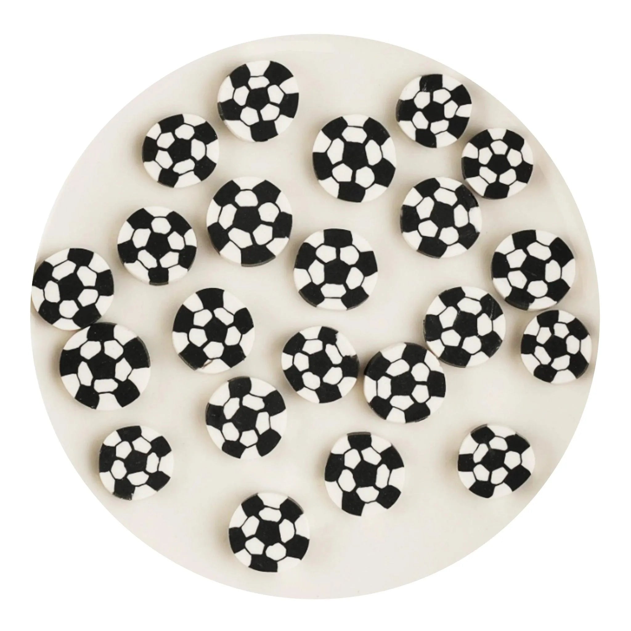 Poly Clay Slices - Soccer Balls - DIY Craft Warehouse DIY Craft Warehouse