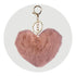 Pom Pom Heart Key Chain - Pillow Pink - DIY Craft Warehouse DIY Craft Warehouse