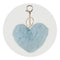 Pom Pom Heart Key Chain - Sky Blue - DIY Craft Warehouse DIY Craft Warehouse