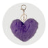 Pom Pom Heart Key Chain - Violet - DIY Craft Warehouse DIY Craft Warehouse