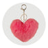 Pom Pom Heart Key Chain - Watermelon Red - DIY Craft Warehouse DIY Craft Warehouse