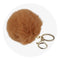 Pom Pom Round Key Chain - Brown - DIY Craft Warehouse DIY Craft Warehouse