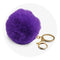 Pom Pom Round Key Chain - Purple - DIY Craft Warehouse DIY Craft Warehouse