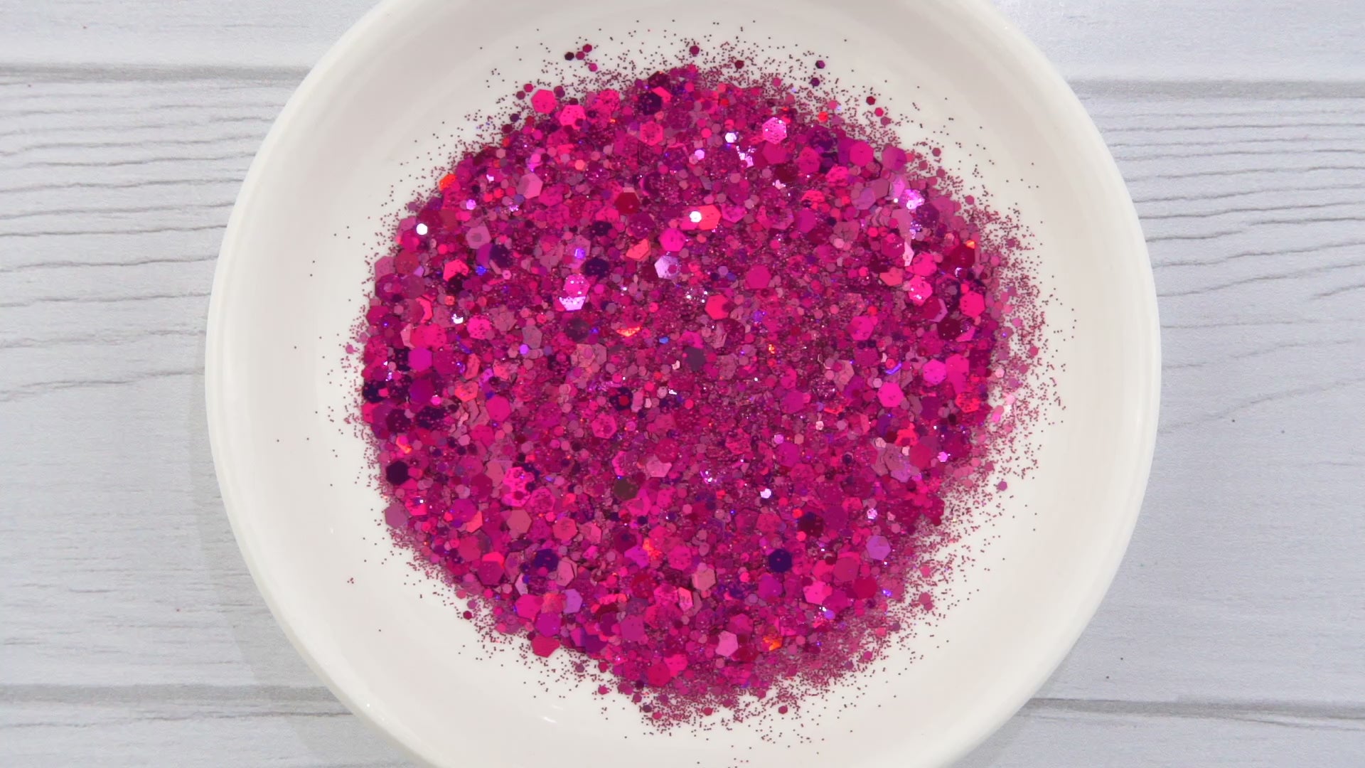 Chunky Glitter Holographic - Raspberry Blush. DIY Craft Warehouse