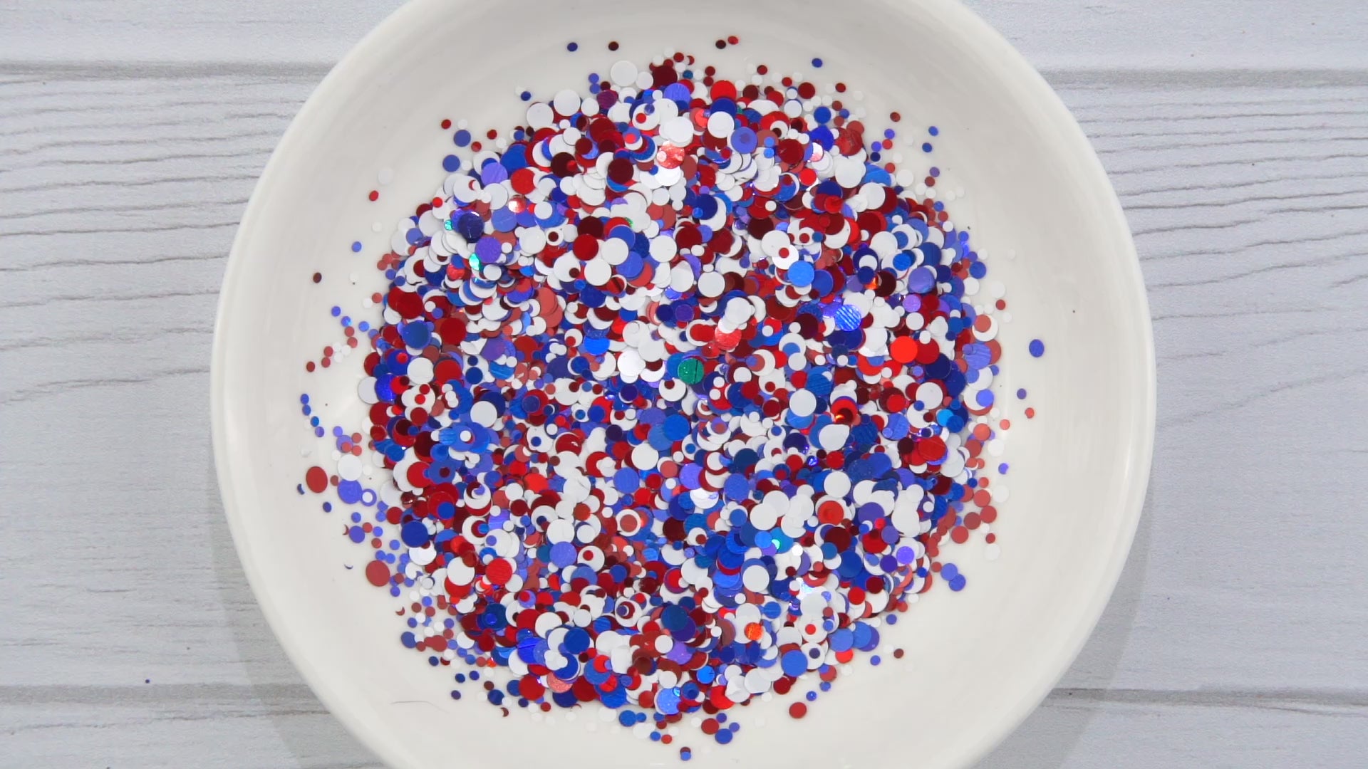 Shaped Glitter Americana - Dots. DIY Craft Warehouse