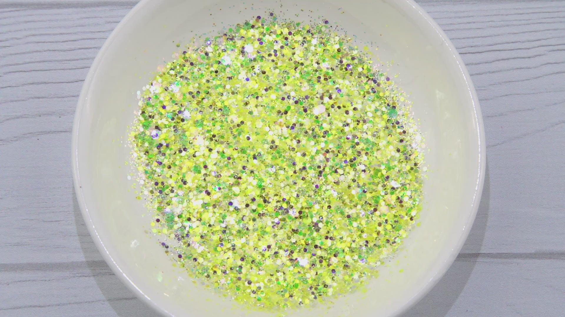 Chunky Glitter Rainbow Iridescent - Luminous Lime. DIY Craft Warehouse