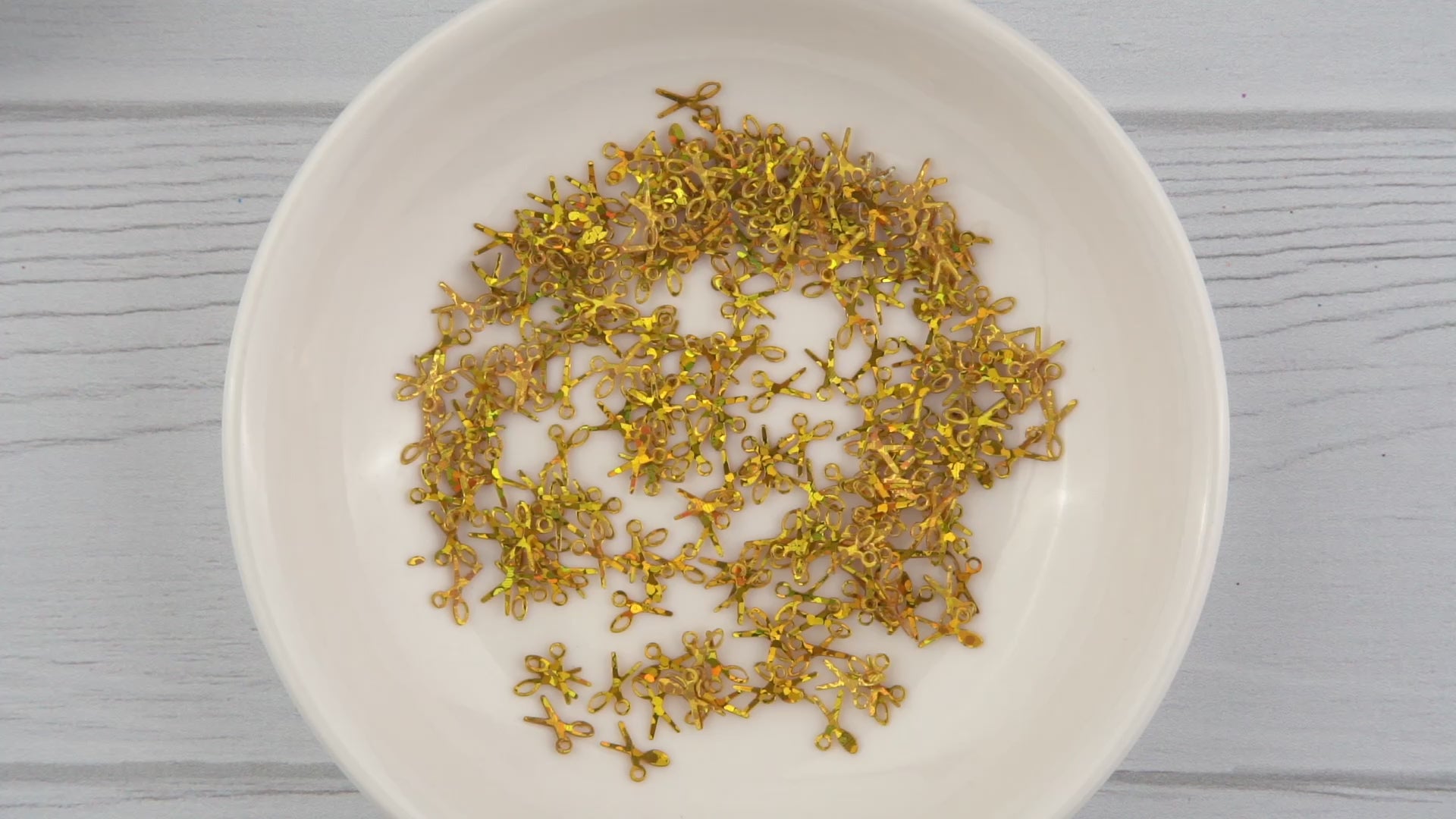 Shaped Glitter Classic - Scissors Gold. DIY Craft Warehouse