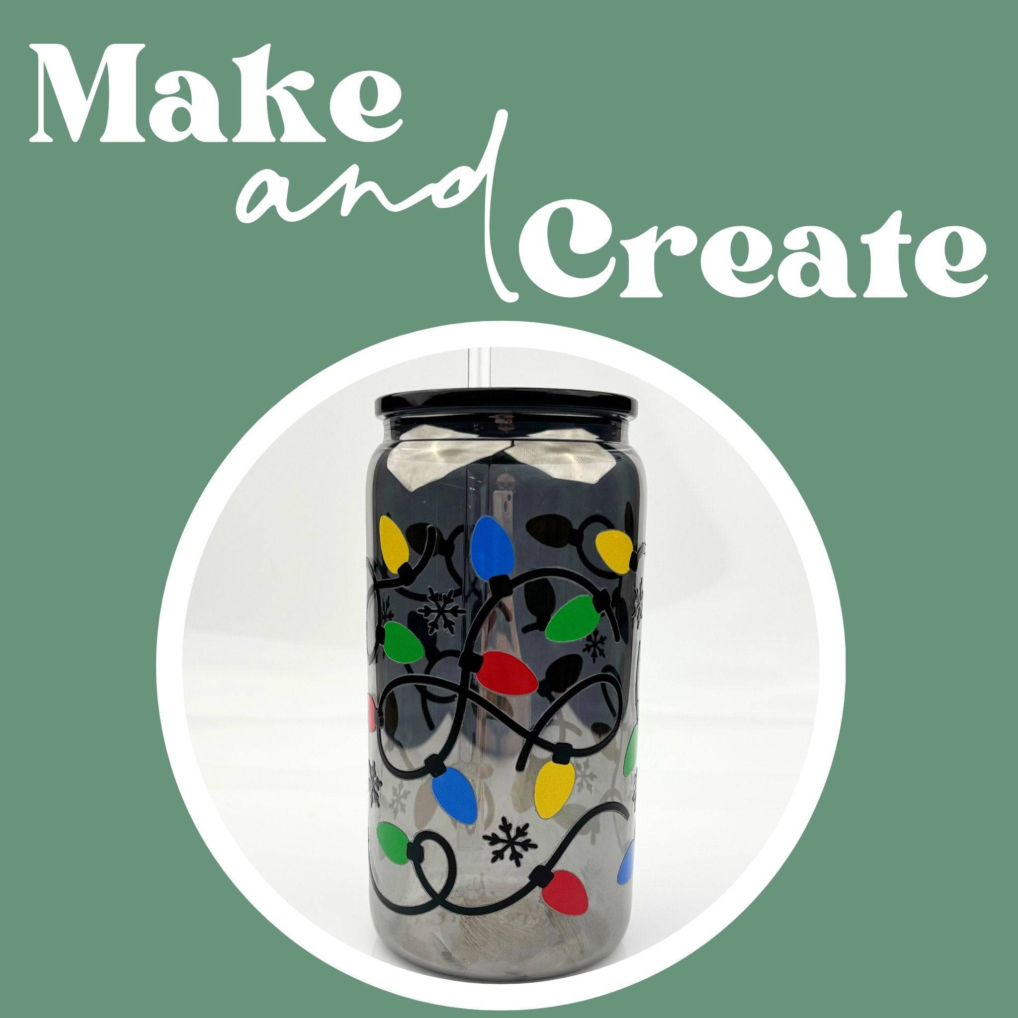 Project - Christmas Lights Mirrored Glass Can Cup - DIY Craft Warehouse DIY Craft Warehouse