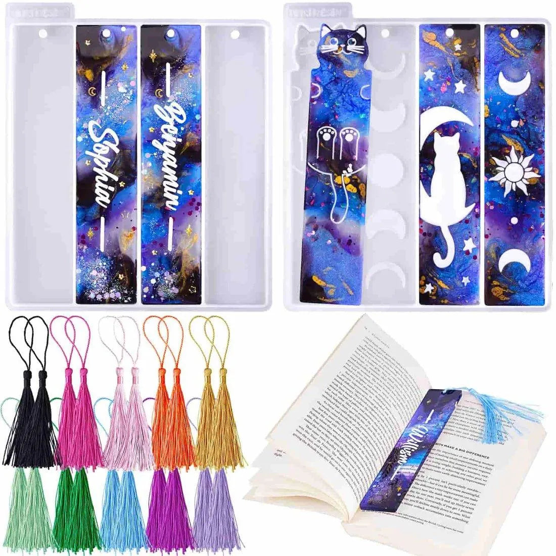 Resin Silicone Mold - Blank & Cat Bookmark - DIY Craft Warehouse DIY Craft Warehouse