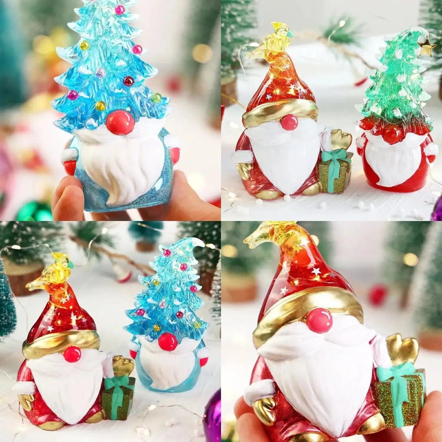 Resin Silicone Mold - Christmas Gnomes - DIY Craft Warehouse DIY Craft Warehouse