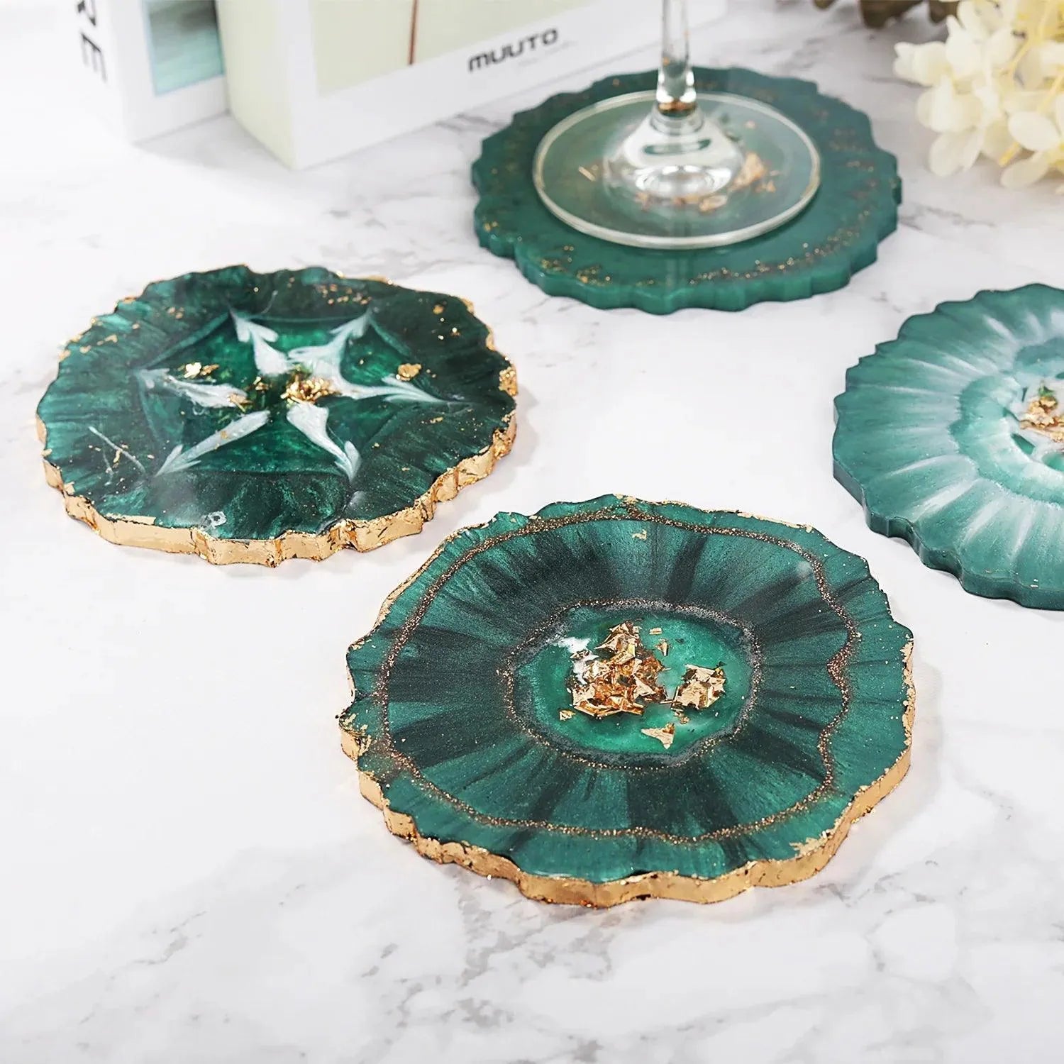 Resin Silicone Mold - Coasters Geode - DIY Craft Warehouse DIY Craft Warehouse