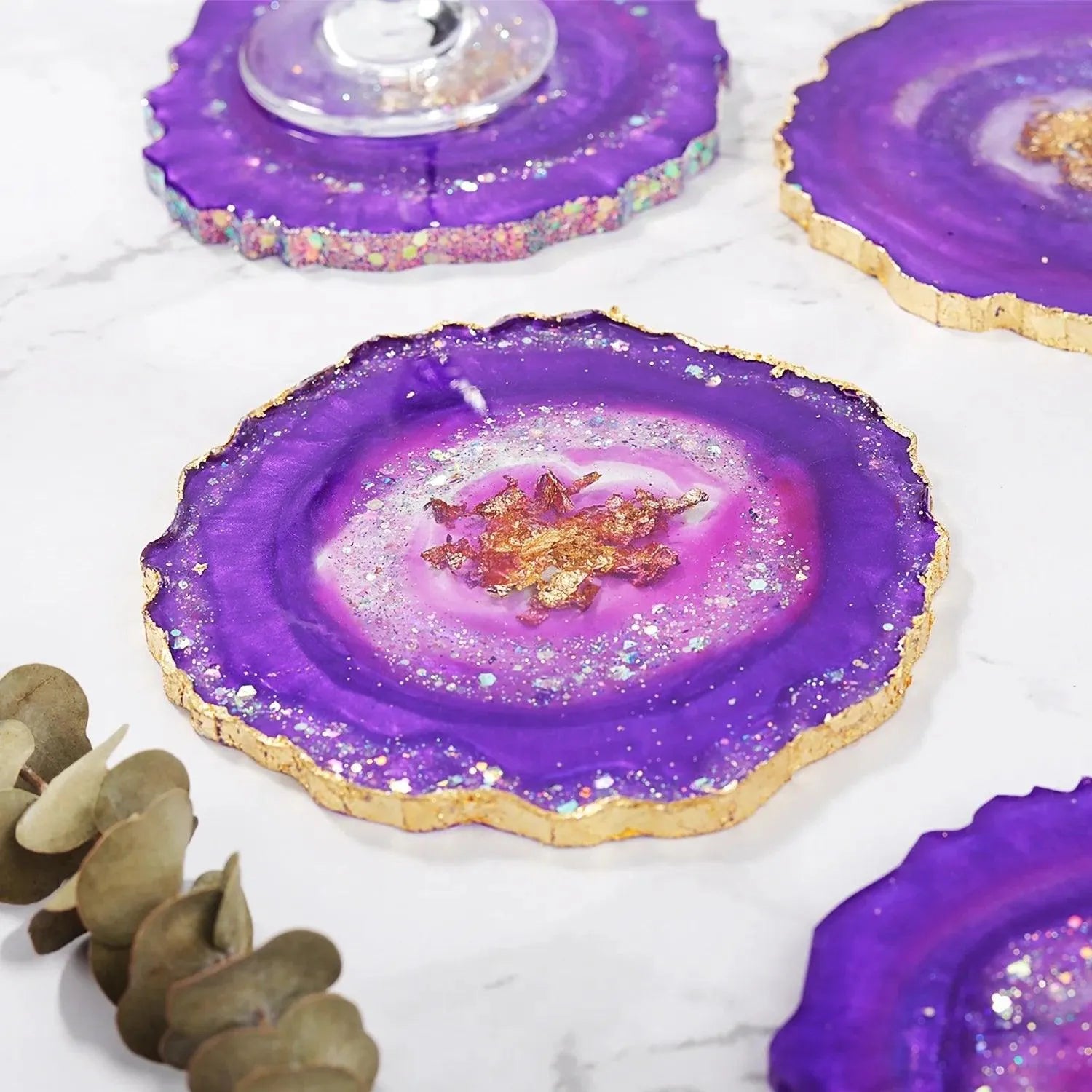 Resin Silicone Mold - Coasters Geode - DIY Craft Warehouse DIY Craft Warehouse