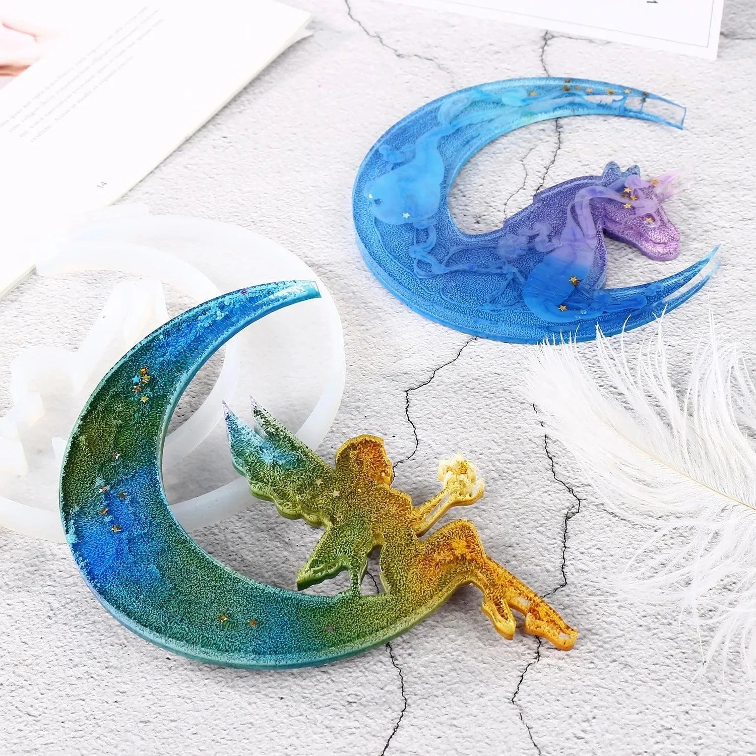 Resin Silicone Mold - Moon Crescent - DIY Craft Warehouse DIY Craft Warehouse