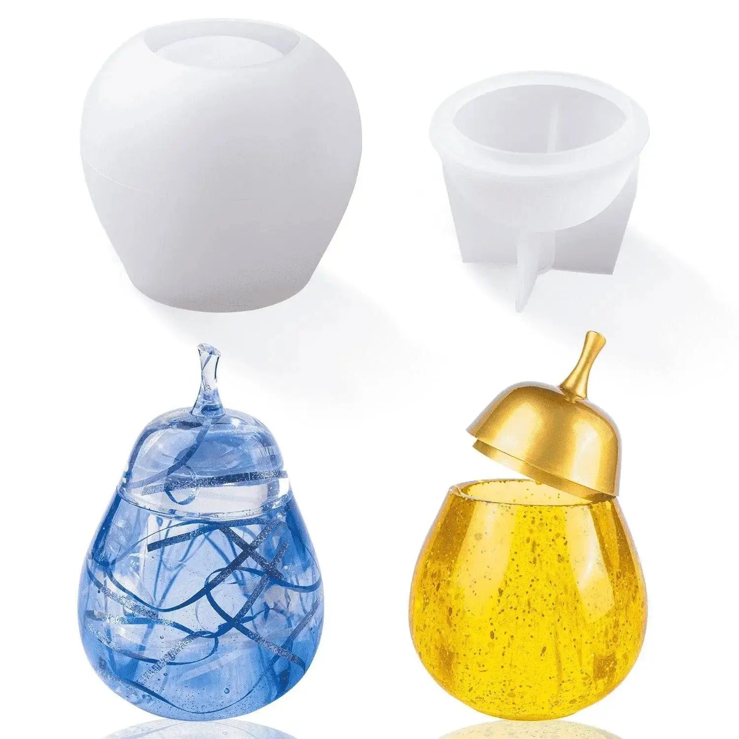 Resin Silicone Mold - Pear Jar Mold - DIY Craft Warehouse DIY Craft Warehouse