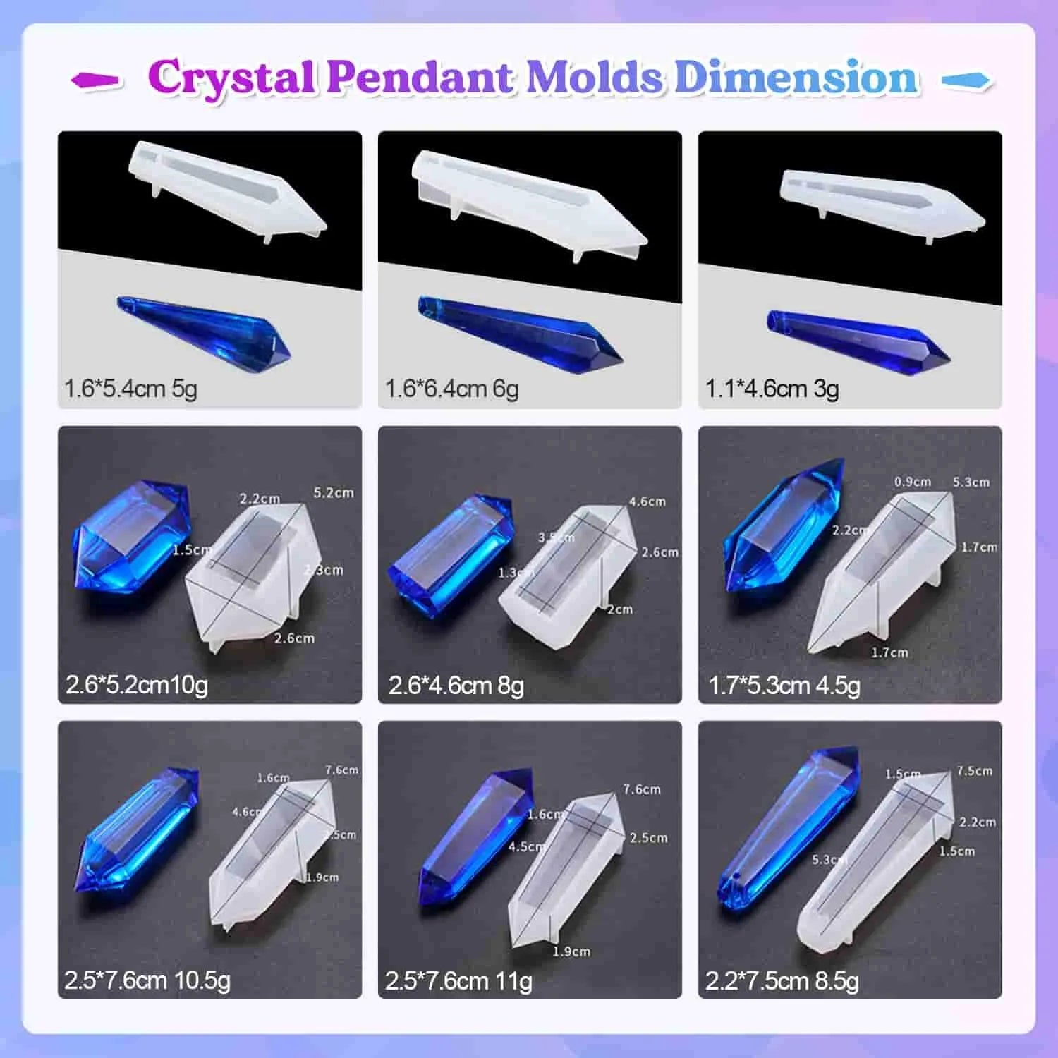 Resin Silicone Mold - Pendulum Crystal - DIY Craft Warehouse DIY Craft Warehouse