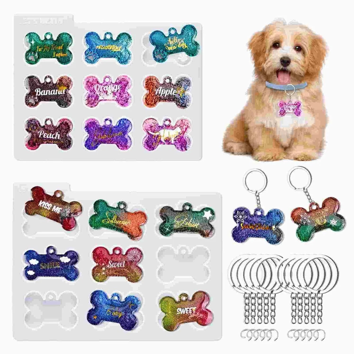 Resin Silicone Mold - Pet Tag - DIY Craft Warehouse DIY Craft Warehouse