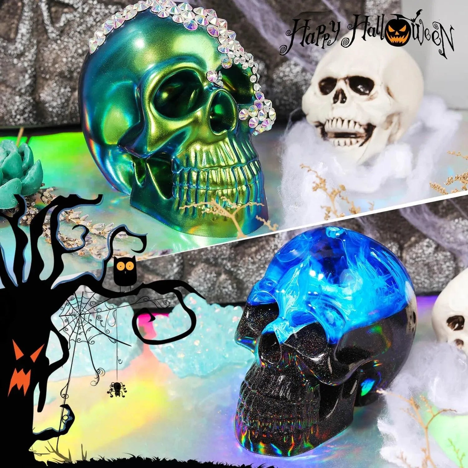 Resin Silicone Mold - Skull Large - DIY Craft Warehouse DIY Craft Warehouse