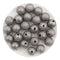 Round String Bead Brushed Metal - Charcoal - DIY Craft Warehouse DIY Craft Warehouse