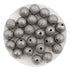 Round String Bead Brushed Metal - Charcoal - DIY Craft Warehouse DIY Craft Warehouse