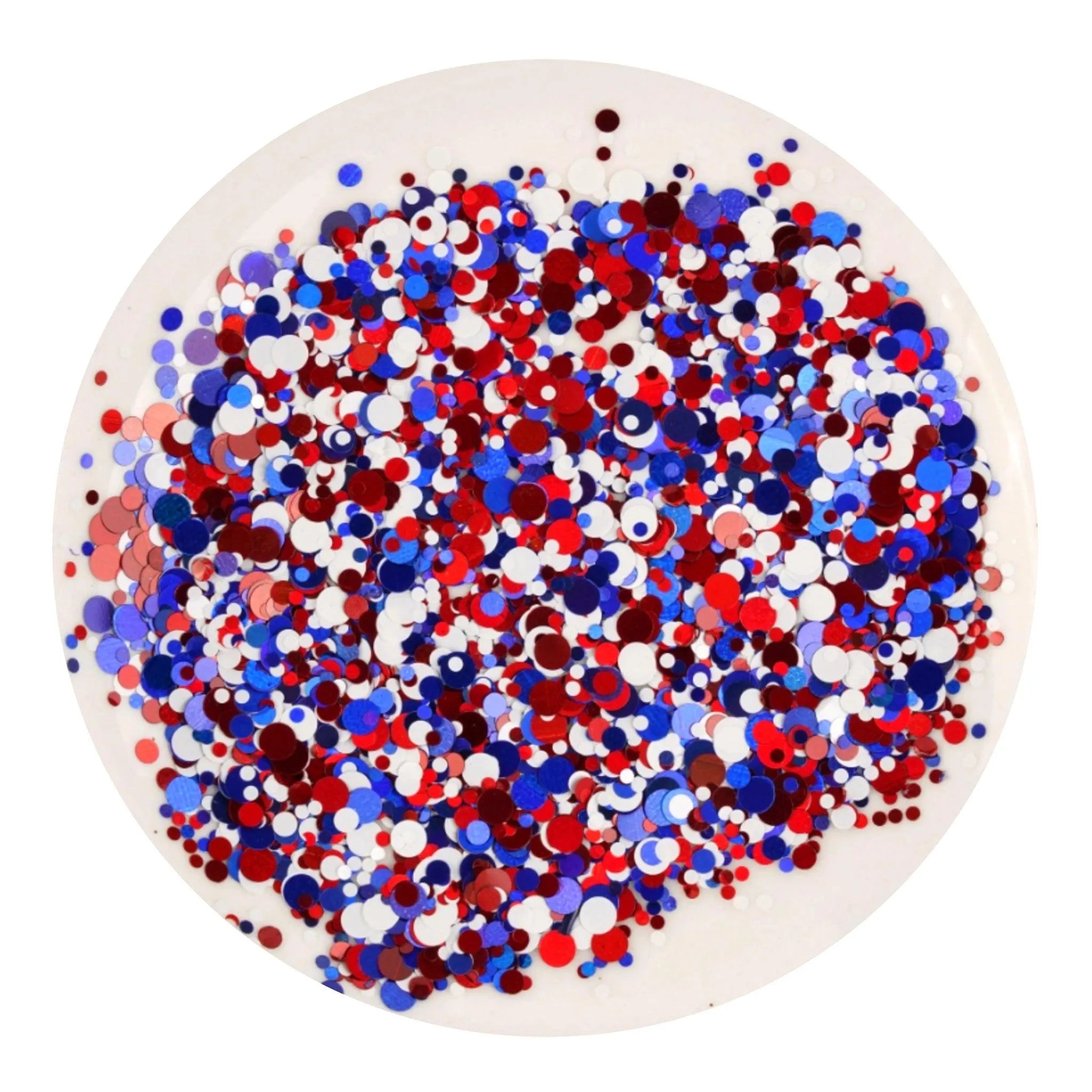 Shaped Glitter Americana - Dots - DIY Craft Warehouse DIY Craft Warehouse