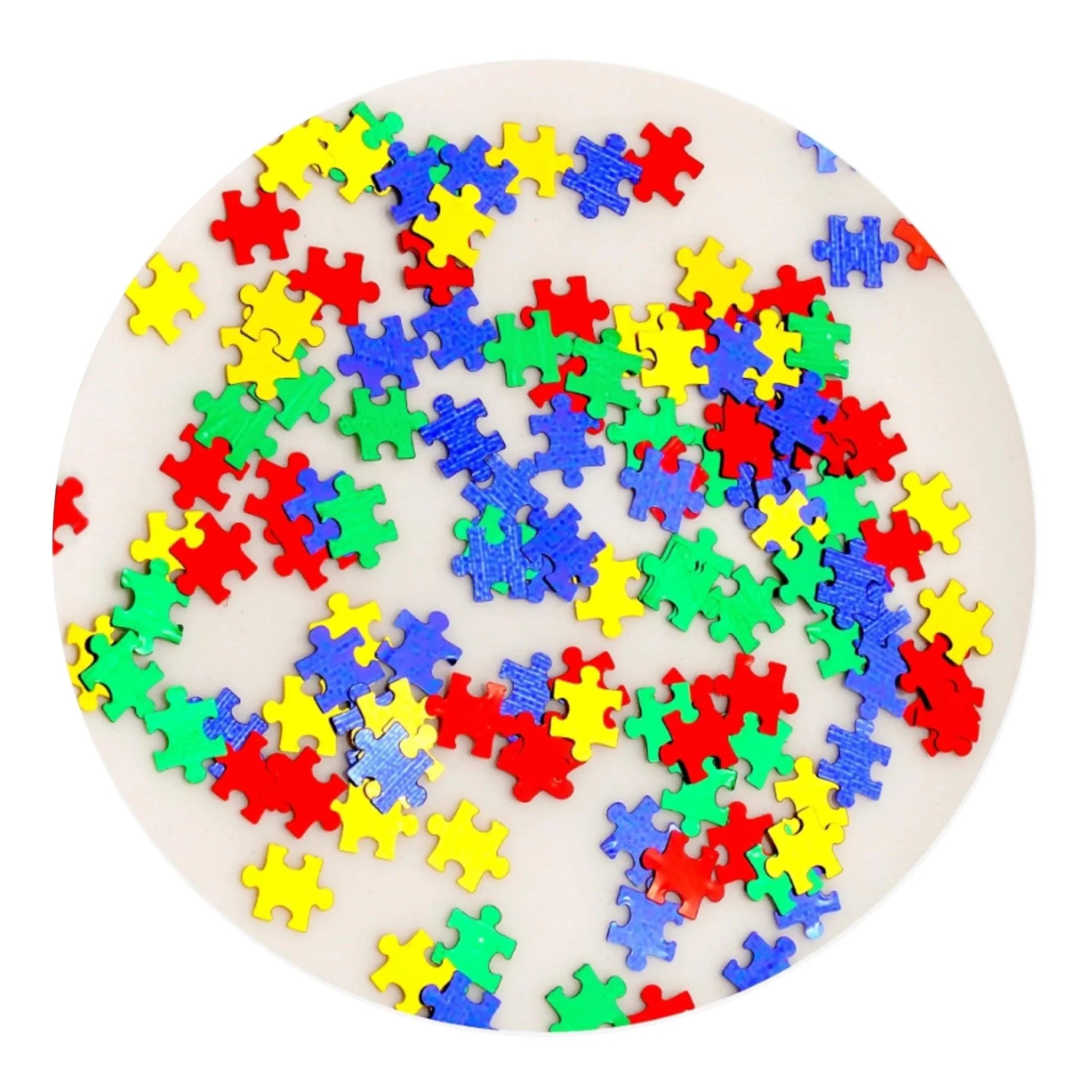 Shaped Glitter Classic - Puzzle Piece Rainbow - DIY Craft Warehouse DIY Craft Warehouse