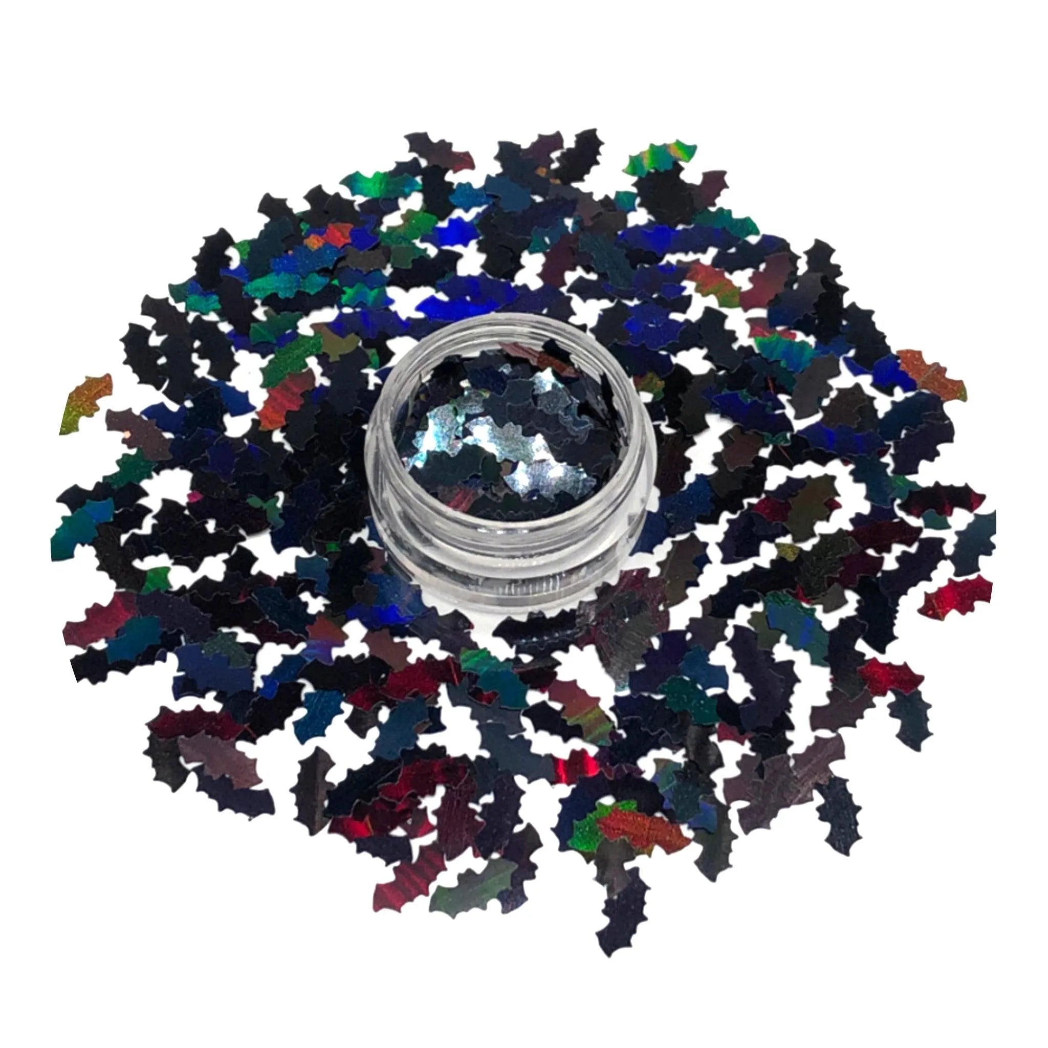 Shaped Glitter Halloween - Bat Black Medium - DIY Craft Warehouse DIY Craft Warehouse