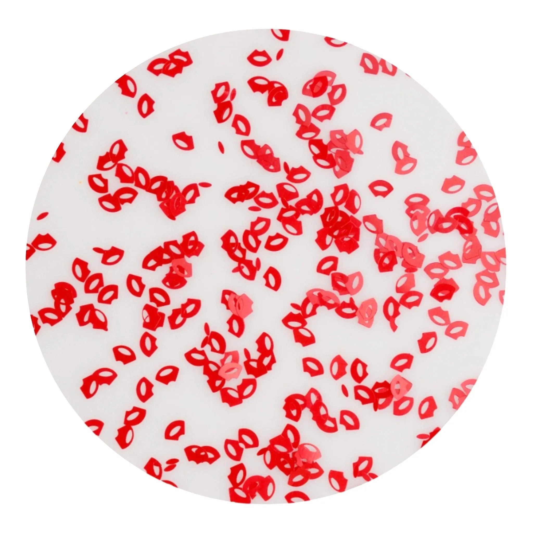 Shaped Glitter Valentine - Lips Red - DIY Craft Warehouse DIY Craft Warehouse