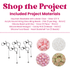 Heart Bookshelf Beaded Keychain Kit (Makes 5)