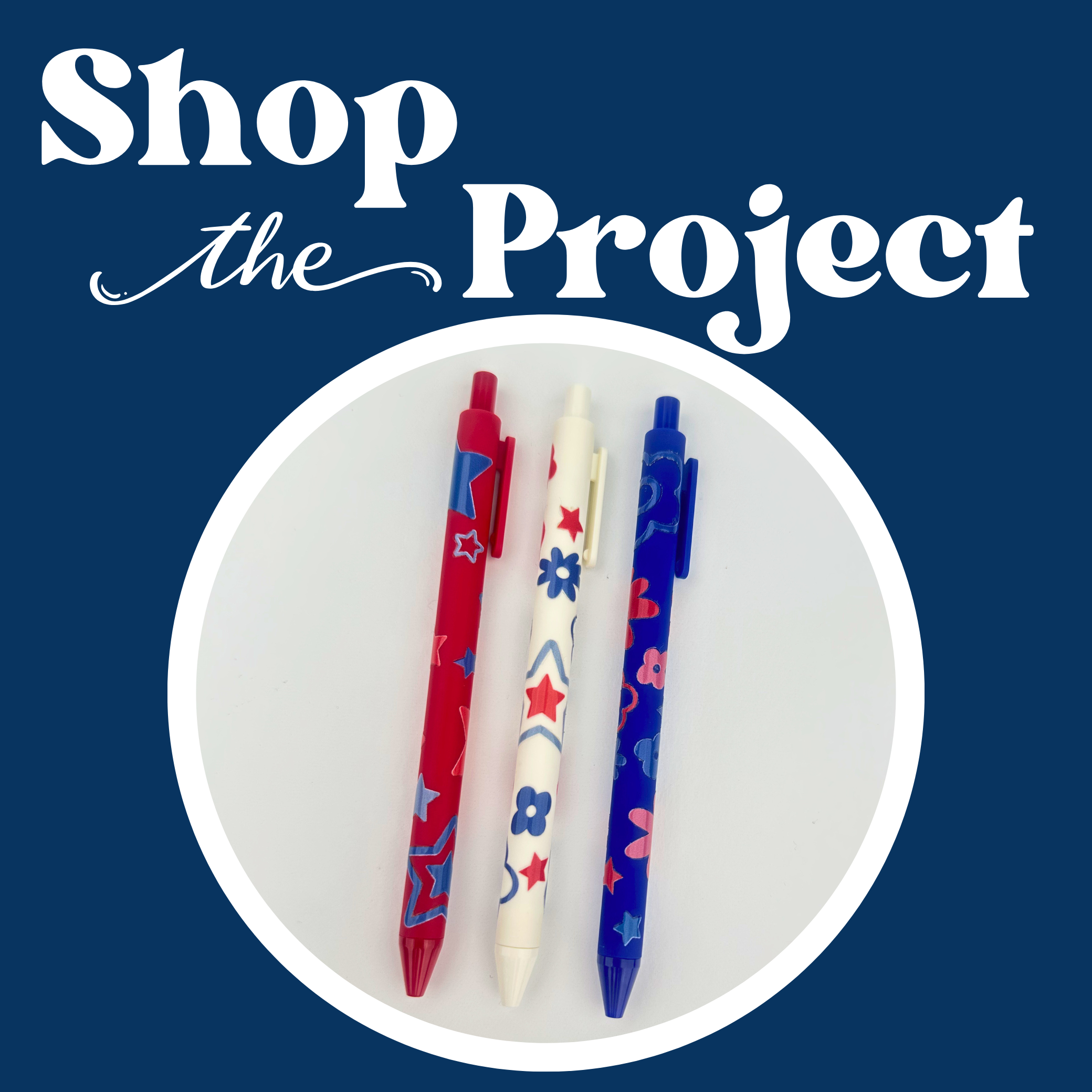 Image of Red, White, & Blue Craft Pen Kit (Makes 15) sold at Master Maker Crafts. Wholesale prices and fast shipping.