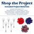 Americana Butterfly Beadable Bottle Opener Kit (Makes 5)