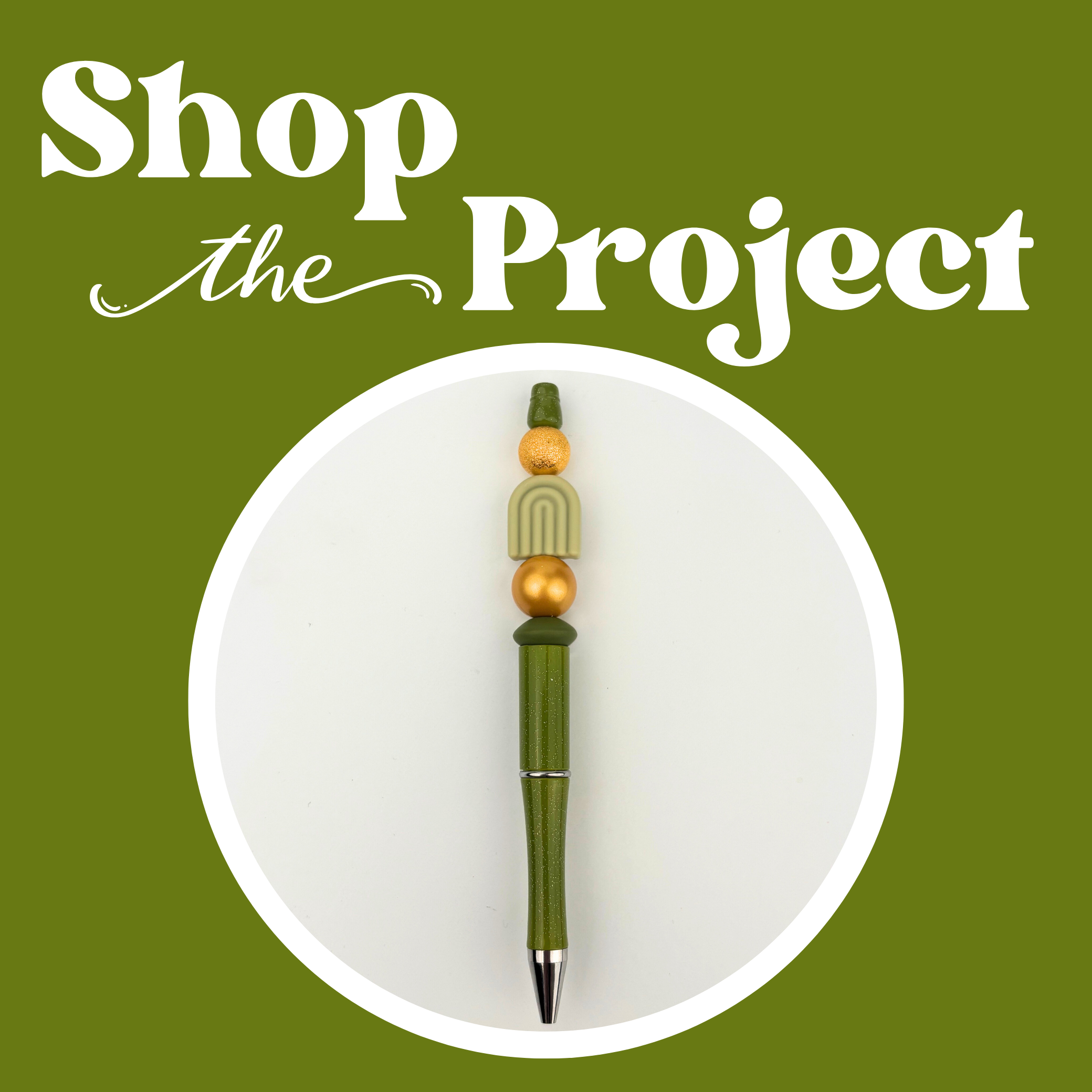 Image of Lucky Green & Gold Beadable Pen Kit (Makes 5) sold at Master Maker Crafts. Wholesale prices and fast shipping.