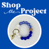 Blue Gingham Round Beaded Keychain Kit (Makes 5)