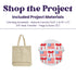 Image of American Flag & Bow Tote Bag Kit (Makes 1) sold at Master Maker Crafts. Wholesale prices and fast shipping.