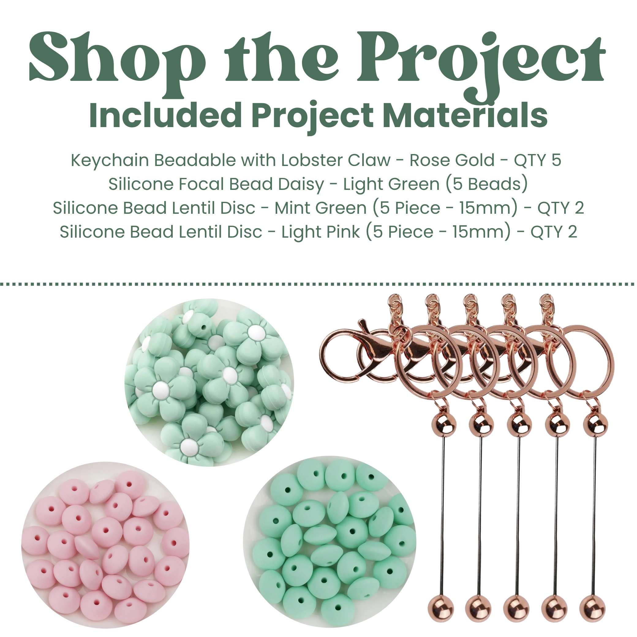 Image of Pastel Daisy Beadable Keychain Kit (Makes 5) sold at Master Maker Crafts. Wholesale prices and fast shipping.