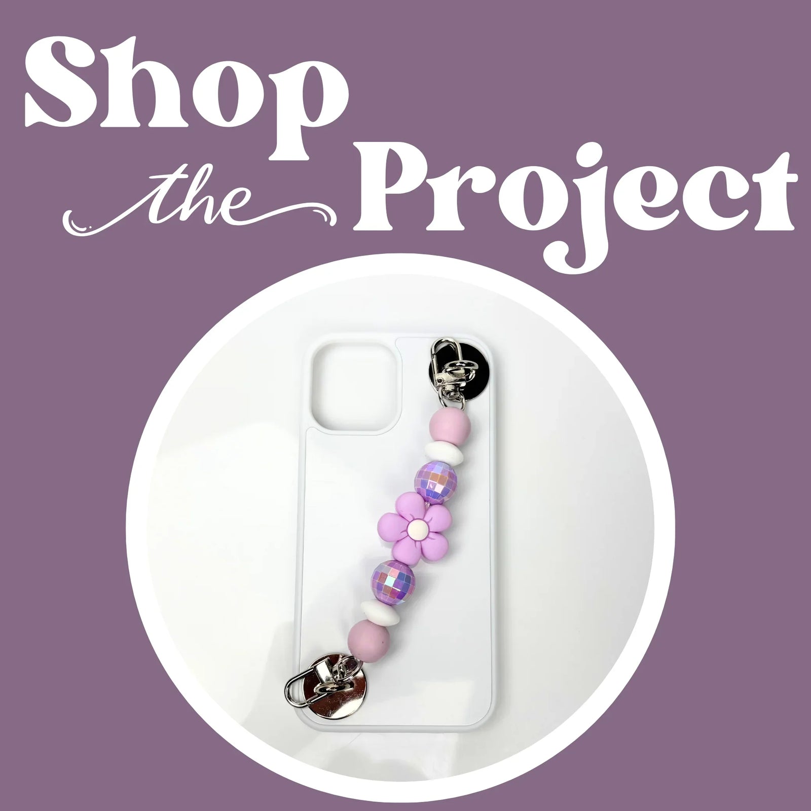 Image of Lilac Flower Phone Grip Kit (Makes 5) sold at Master Maker Crafts. Wholesale prices and fast shipping.