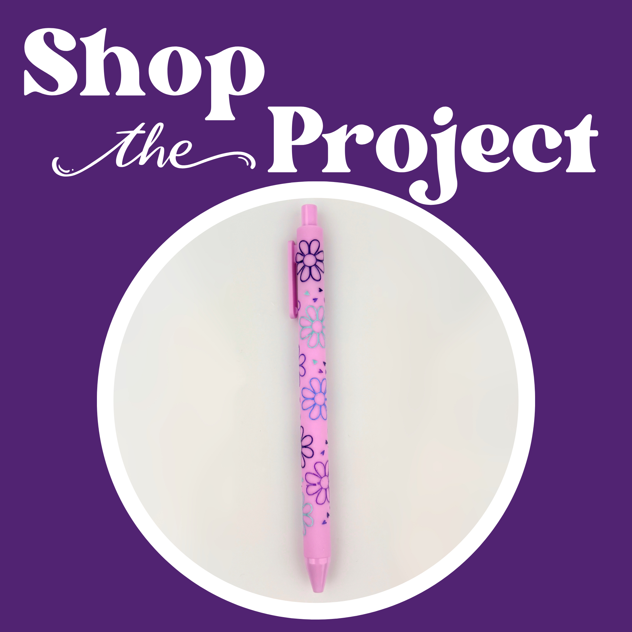Image of Purple Spring Flower UV DTF Pen Kit (Makes 5) sold at Master Maker Crafts. Wholesale prices and fast shipping.
