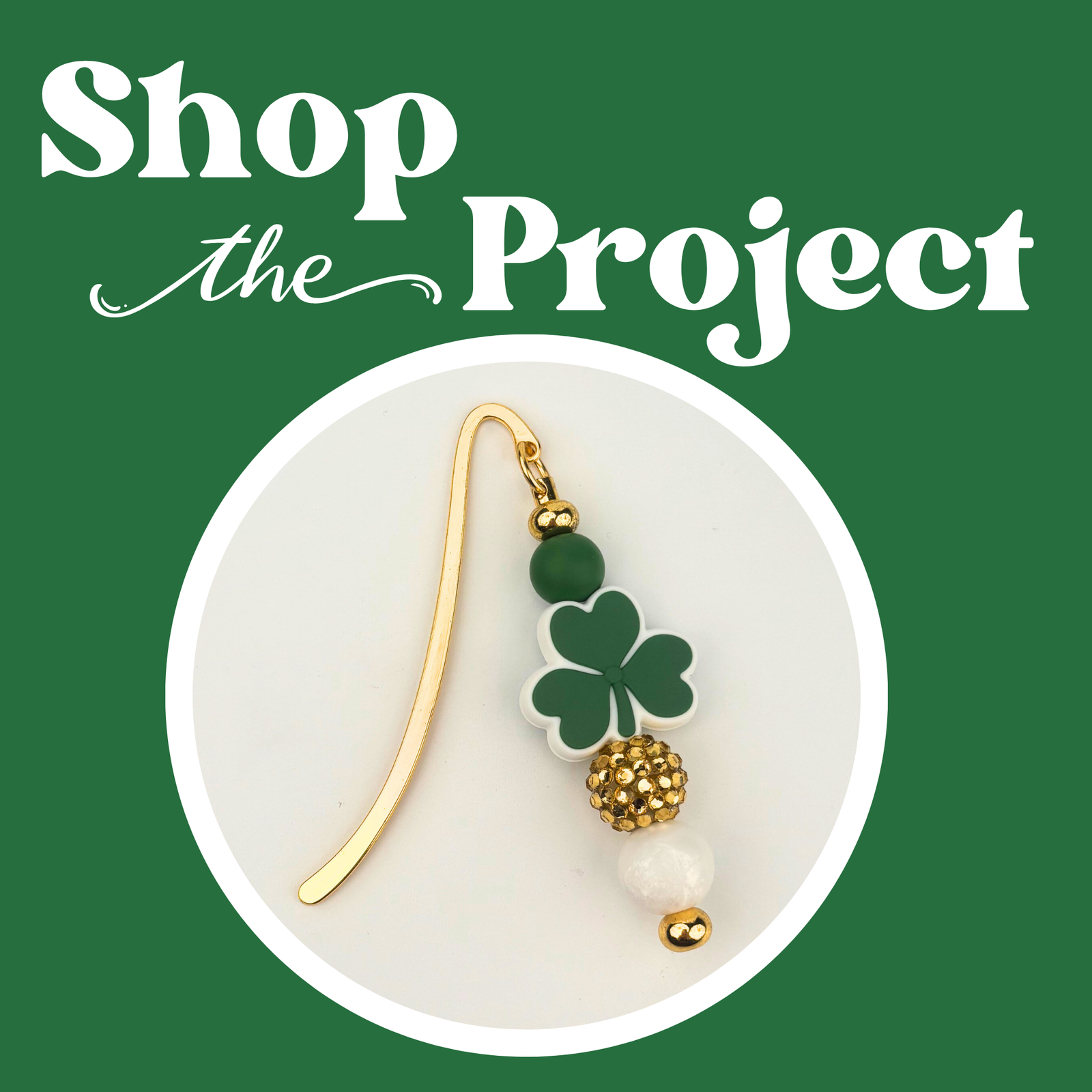 Image of Golden Shamrock Bookmark Kit (Makes 5) sold at Master Maker Crafts. Wholesale prices and fast shipping.