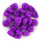 Silicone Bead Abacus Disc - Dark Purple (5 Beads) - DIY Craft Warehouse DIY Craft Warehouse