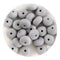 Silicone Bead Abacus Disc - Gray (5 Beads) - DIY Craft Warehouse DIY Craft Warehouse