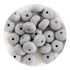 Silicone Bead Abacus Disc - Gray (5 Beads) - DIY Craft Warehouse DIY Craft Warehouse