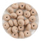 Silicone Bead Abacus Disc - Oatmeal (5 Beads) - DIY Craft Warehouse DIY Craft Warehouse