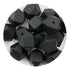 Silicone Bead Hexagon - Black (5 Beads) - DIY Craft Warehouse DIY Craft Warehouse