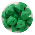 Silicone Bead Hexagon - Green (5 Beads) - DIY Craft Warehouse DIY Craft Warehouse